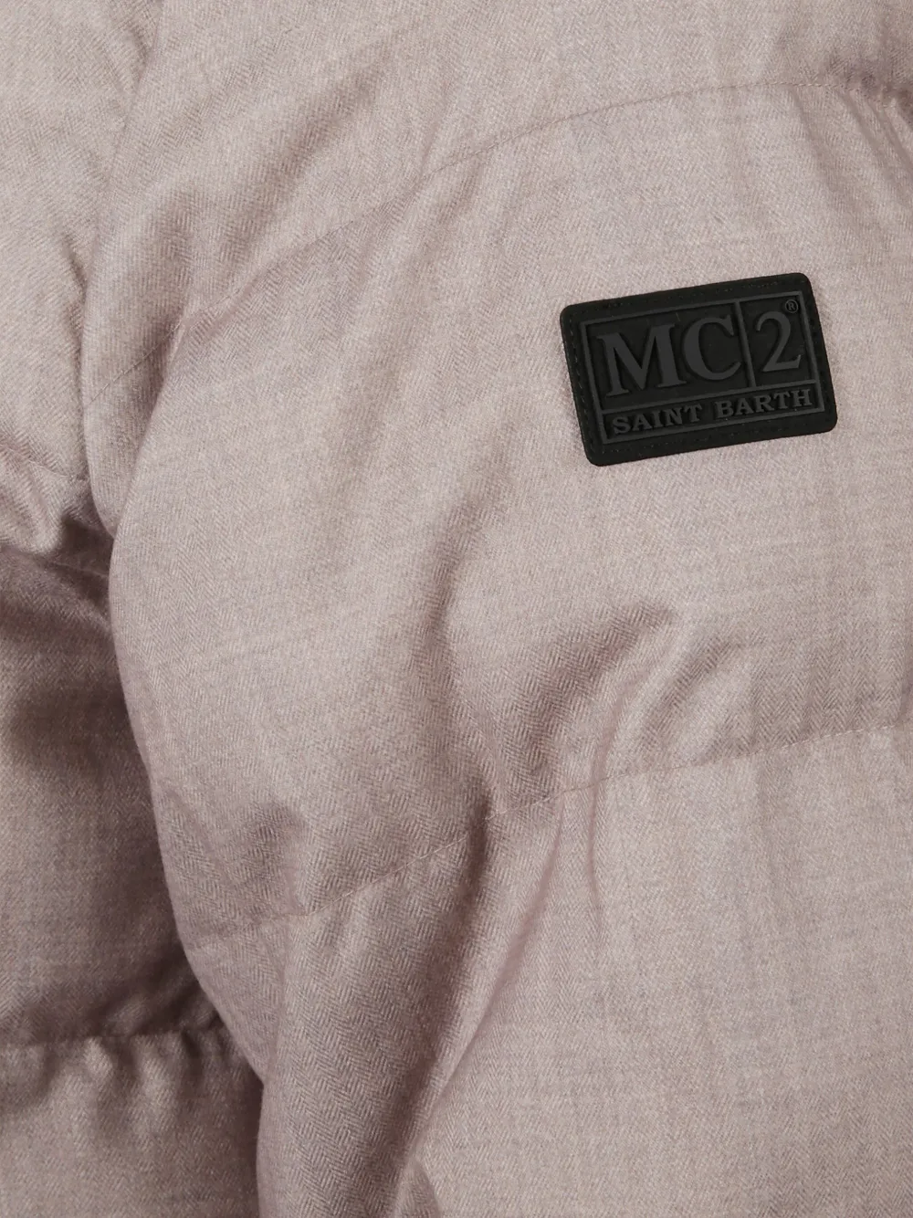 MC2 Saint Barth Gewatteerd jack met capuchon Beige