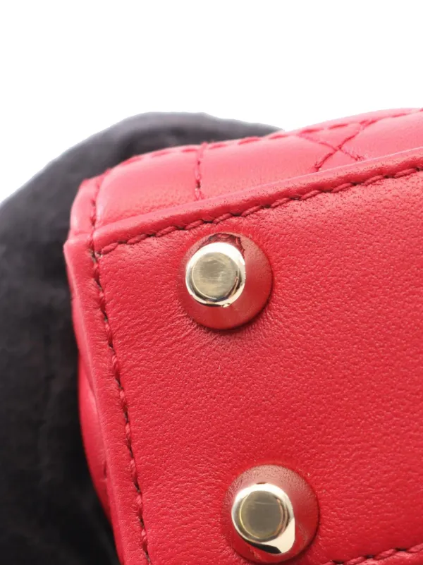 Christian Dior Pre-Owned 2010-2025 マイクロ ラムスキン カナージュ