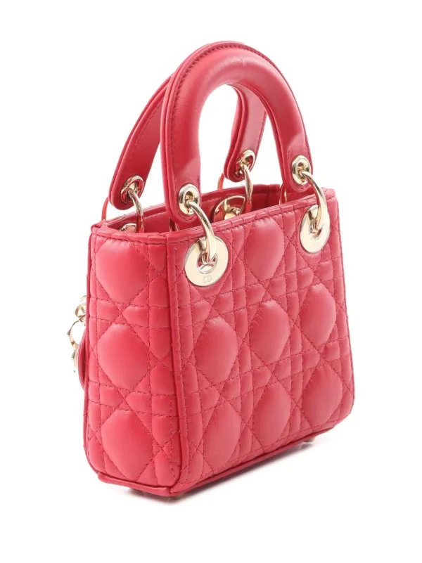 ★DIOR★LADY DIOR ラムスキン マイクロバッグ ⭐︎最終値下げ⭐︎ DIOR | Lady Dior マイクロバッグ カナージュ ラムスキン