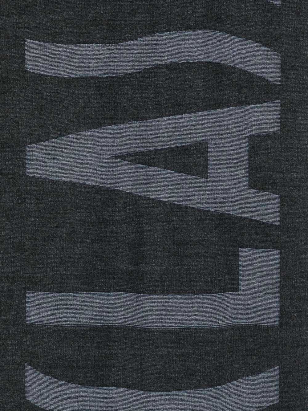 ALVIERO MARTINI 1° CLASSE logo-detail fringed-edges scarf - Grijs