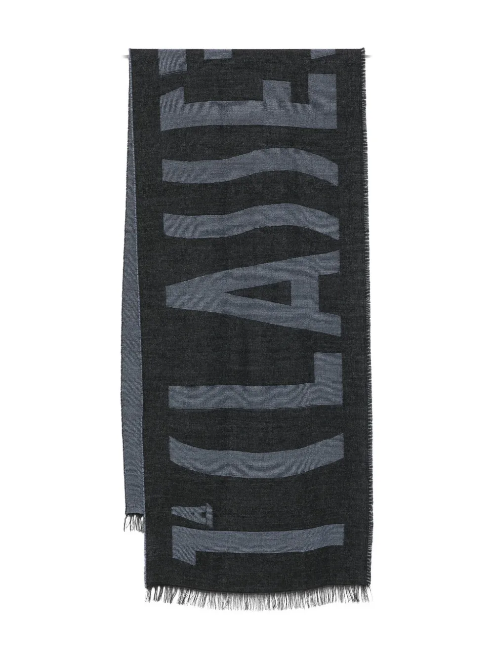 Alviero Martini 1° Classe Logo-detail Fringed-edges Scarf In Gray