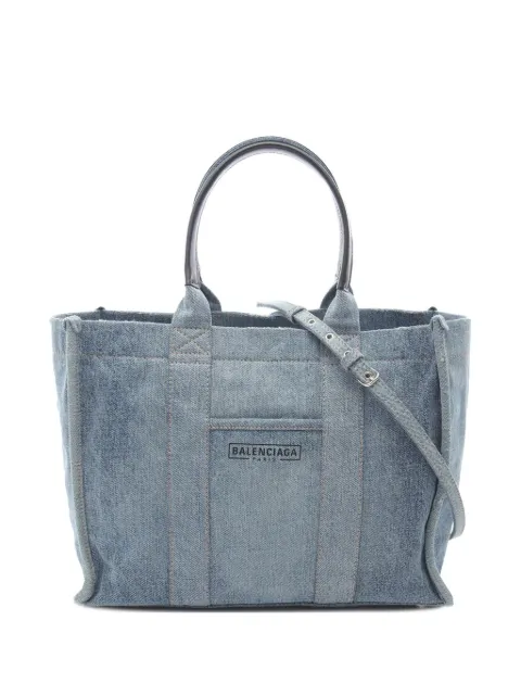 Balenciaga Pre-Owned 2000-2025 Medium Denim Hardware Tote satchel