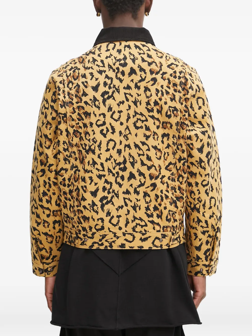 WACKO MARIA x Dickies ribfluwelen jack met dierenprint Beige