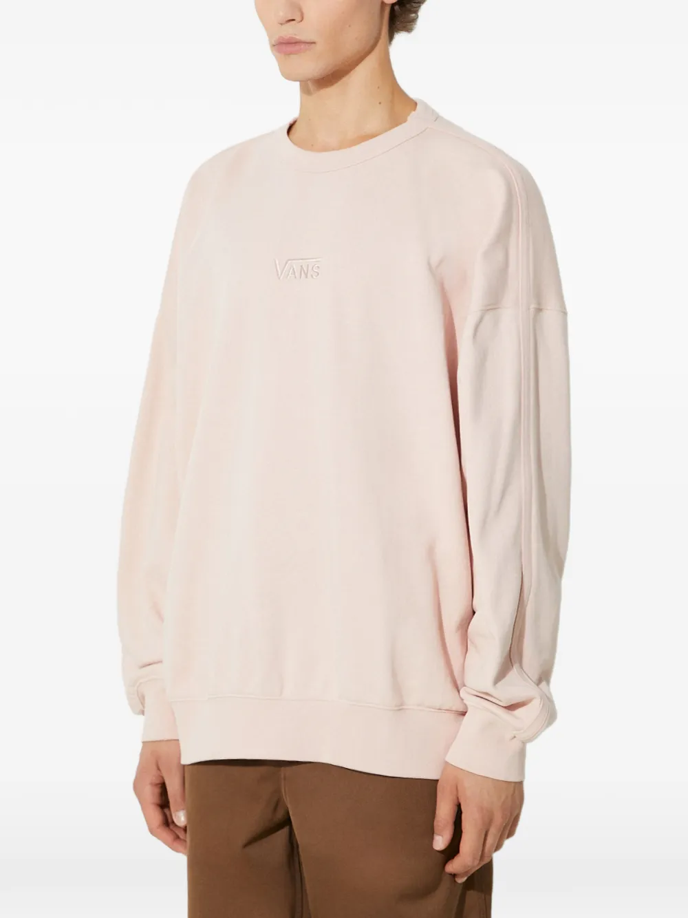 Vans Sweater met geborduurd logo Roze