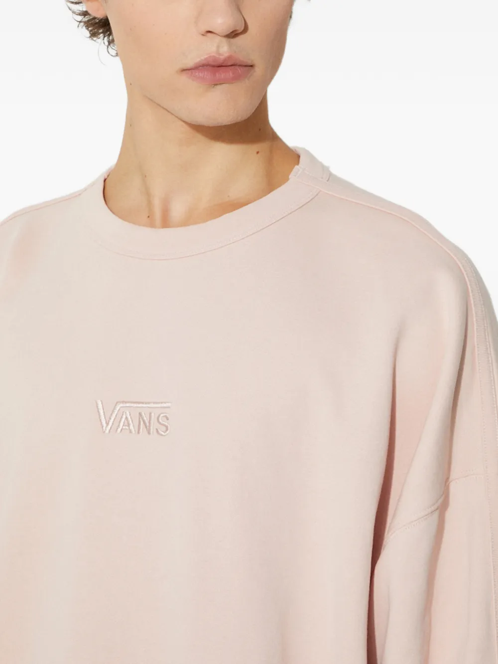 Vans Sweater met geborduurd logo Roze