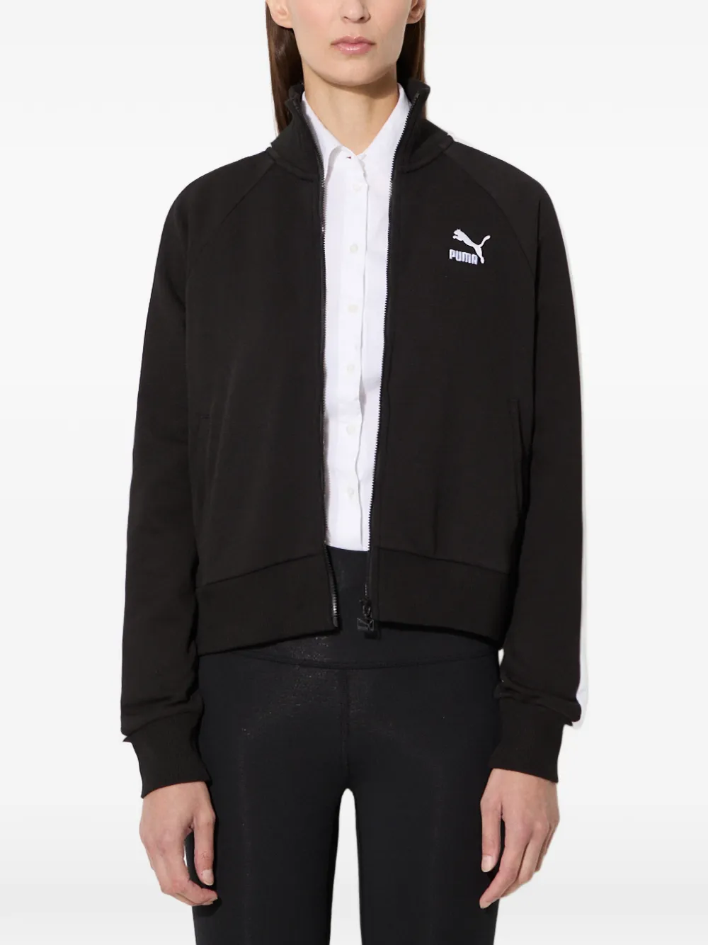 PUMA Felpa T7 con zip - Nero