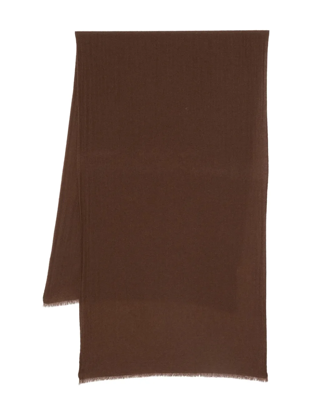19 Andrea's 47 Fringed-trim Scarf In Brown