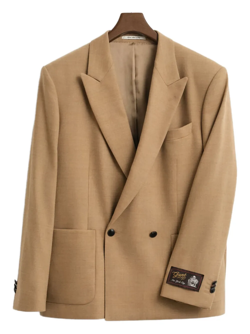 GANT 240 Mulberry Street double-breasted dinner jacket | Neutrals | Image 1