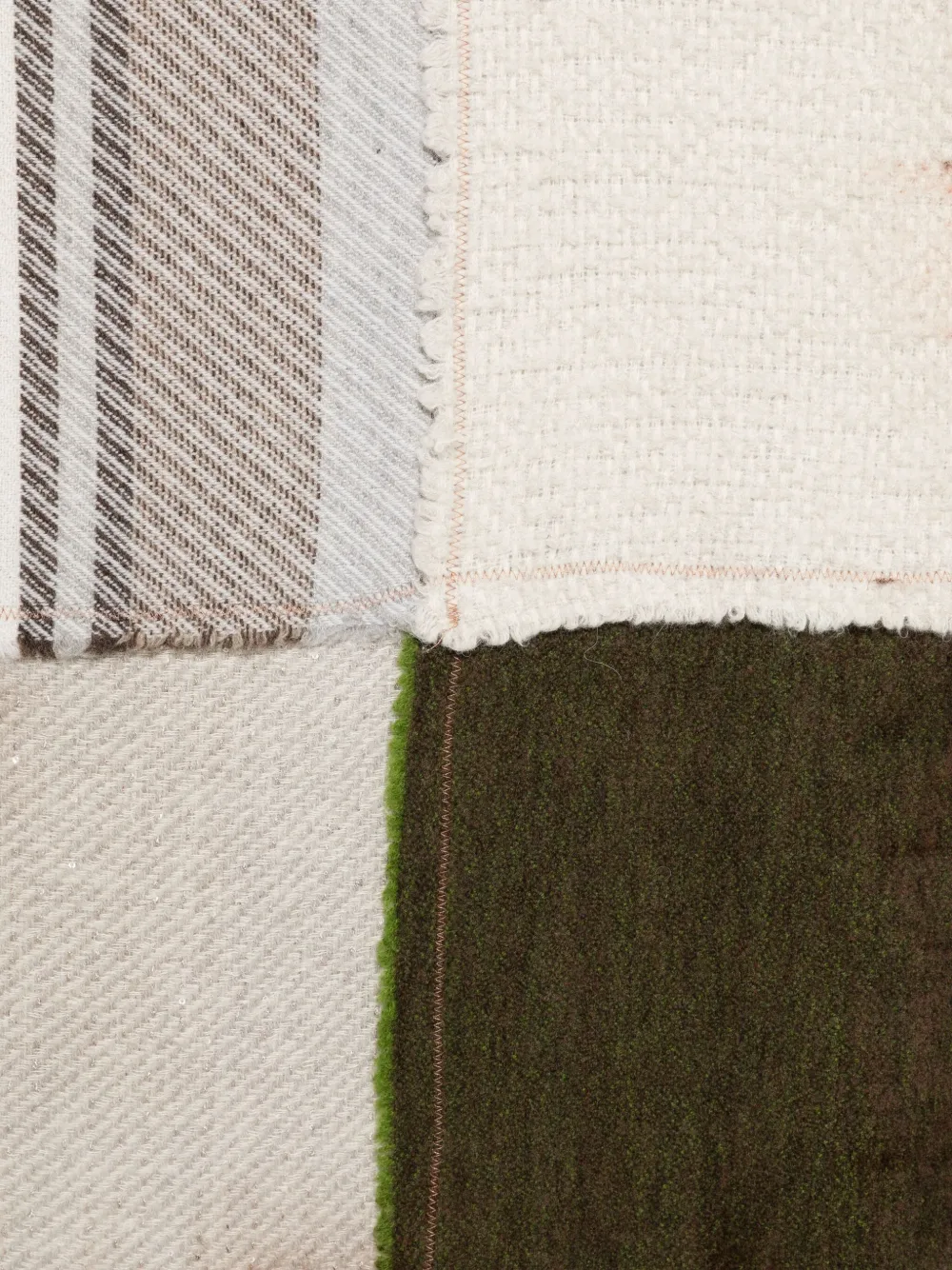 19 Andrea's 47 Patchwork Frayed Scarf In Multi