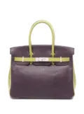 Hermès Pre-Owned 2009 Bicolor Chevre Mysore Birkin 30 handbag - Green