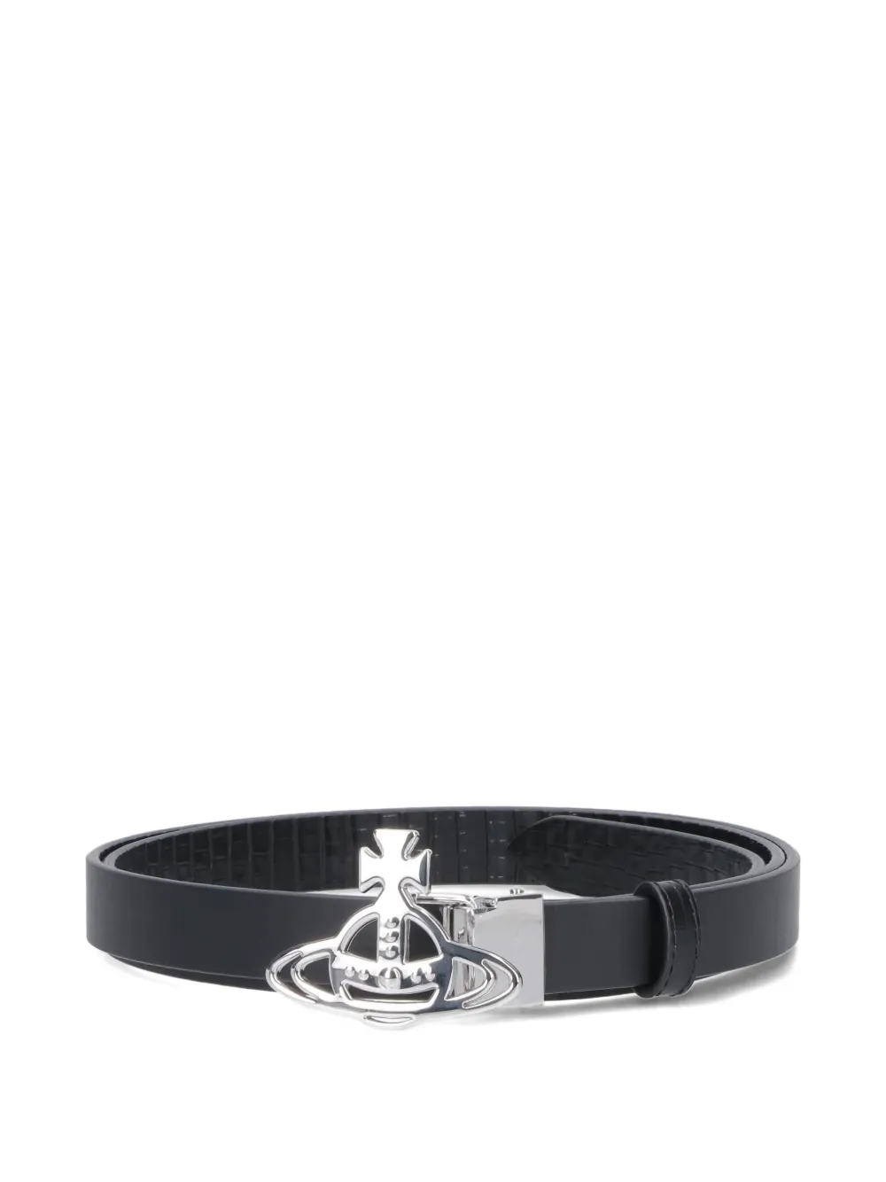 Vivienne Westwood small orb-buckle leather belt | Black | Image 1