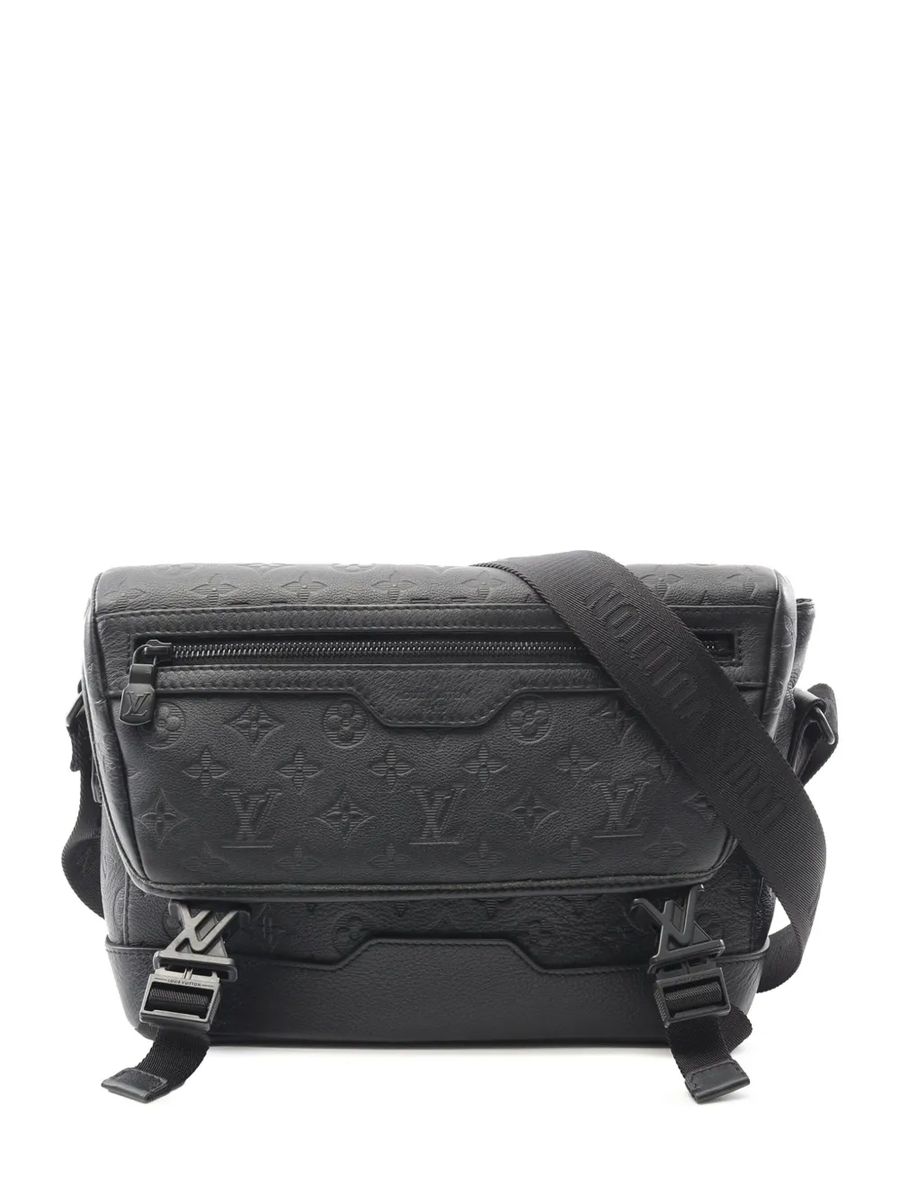 Louis Vuitton Pre-Owned 2021-2025 Monogram Shadow Messenger Voyager PM crossbody bag | Black | Image 1