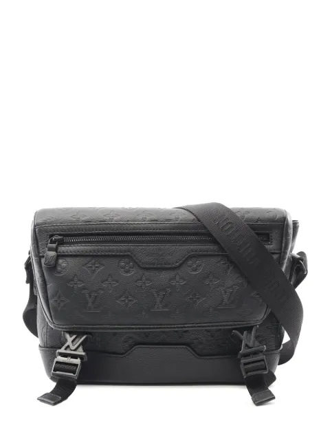Louis Vuitton Pre-Owned 2021-2025 Monogram Shadow Messenger Voyager PM crossbody bag