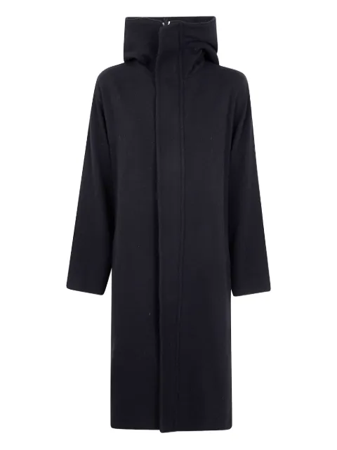 Y's hooded wool coat