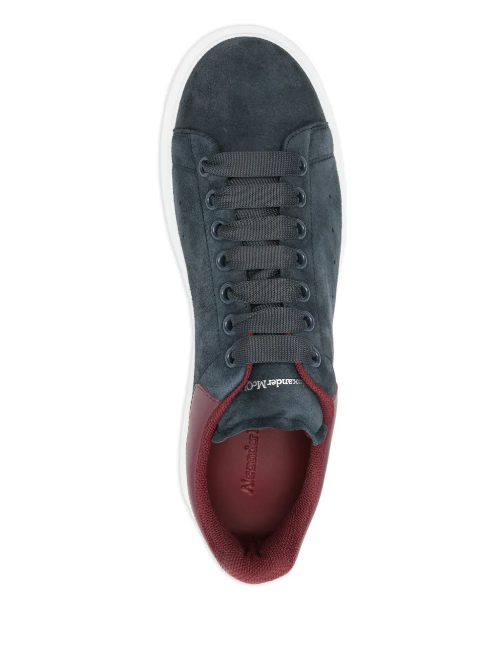 Alexander McQueen Oversized suede sneakers Blauw