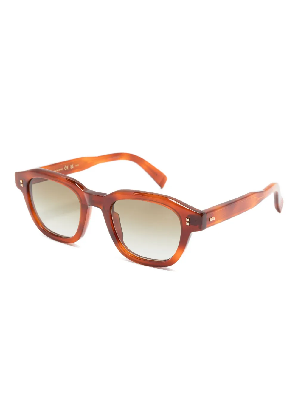 Dunhill Zonnebril met vierkant montuur - Oranje