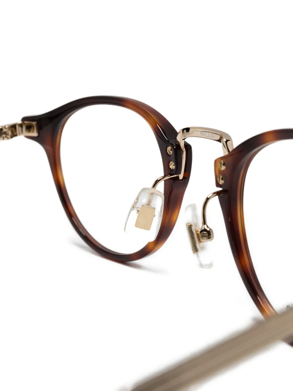  Dunhill Pantos-frame Glasses - Brown 