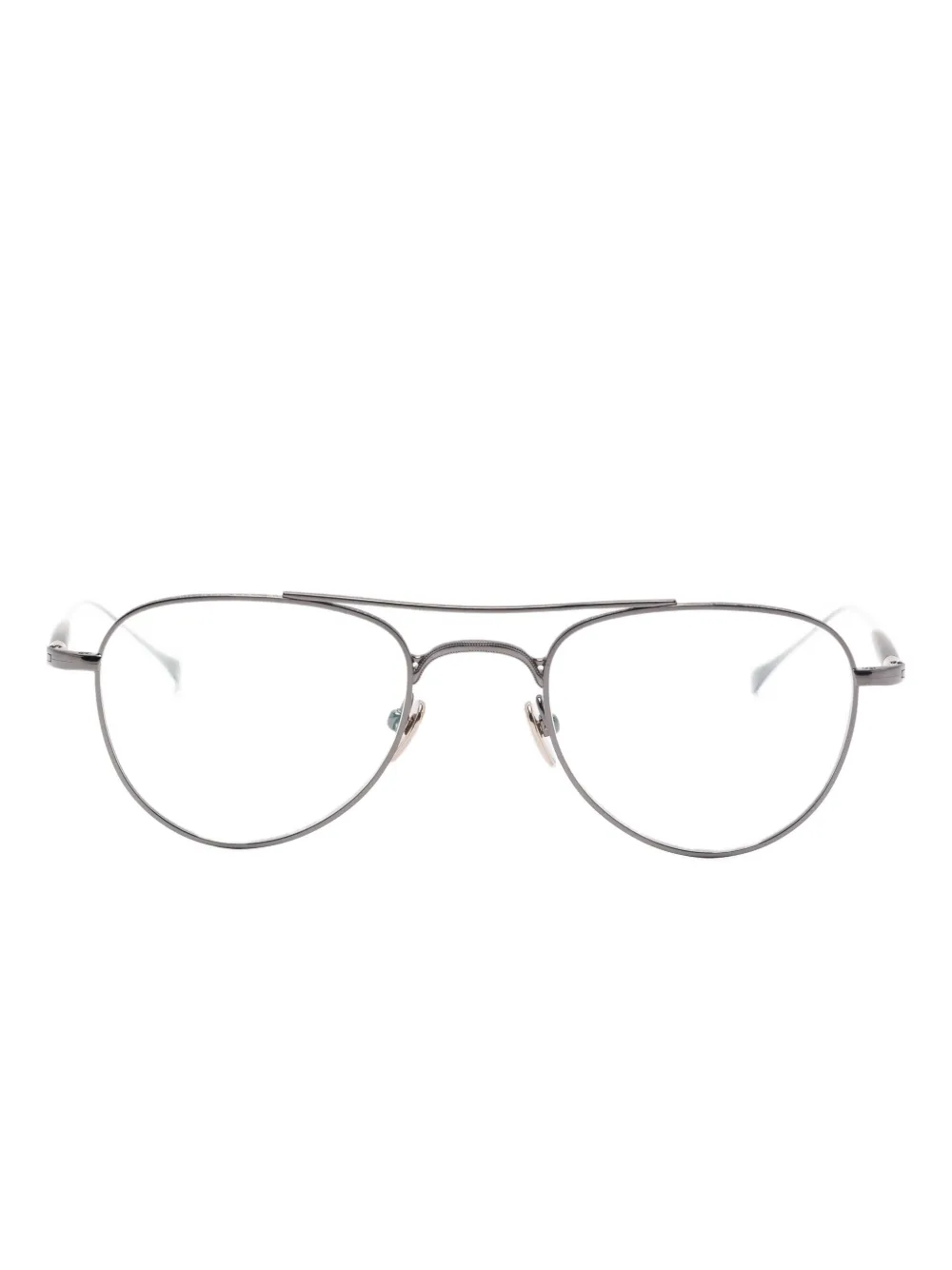 Masunaga GMS-129T pilot-frame glasses - Argento