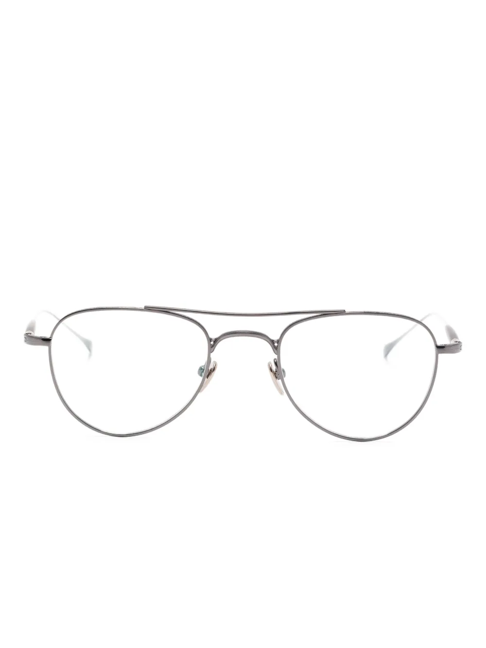 Masunaga GMS-129T pilot-frame glasses - シルバートーン Masunaga GMS-129T pilot-frame glasses - シルバートーン