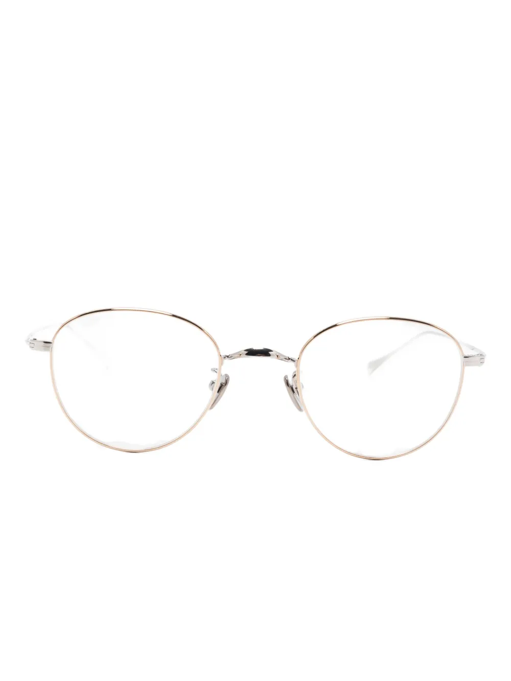 Masunaga GMS-396 round-frame glasses - シルバートーン Masunaga GMS-396 round-frame glasses - シルバートーン