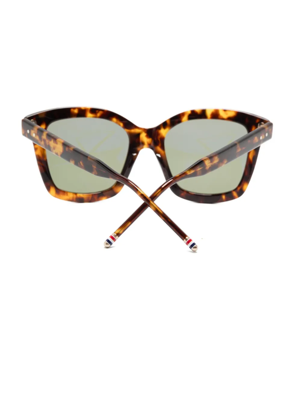 Thom Browne Eyewear Zonnebril met vlinder montuur Bruin