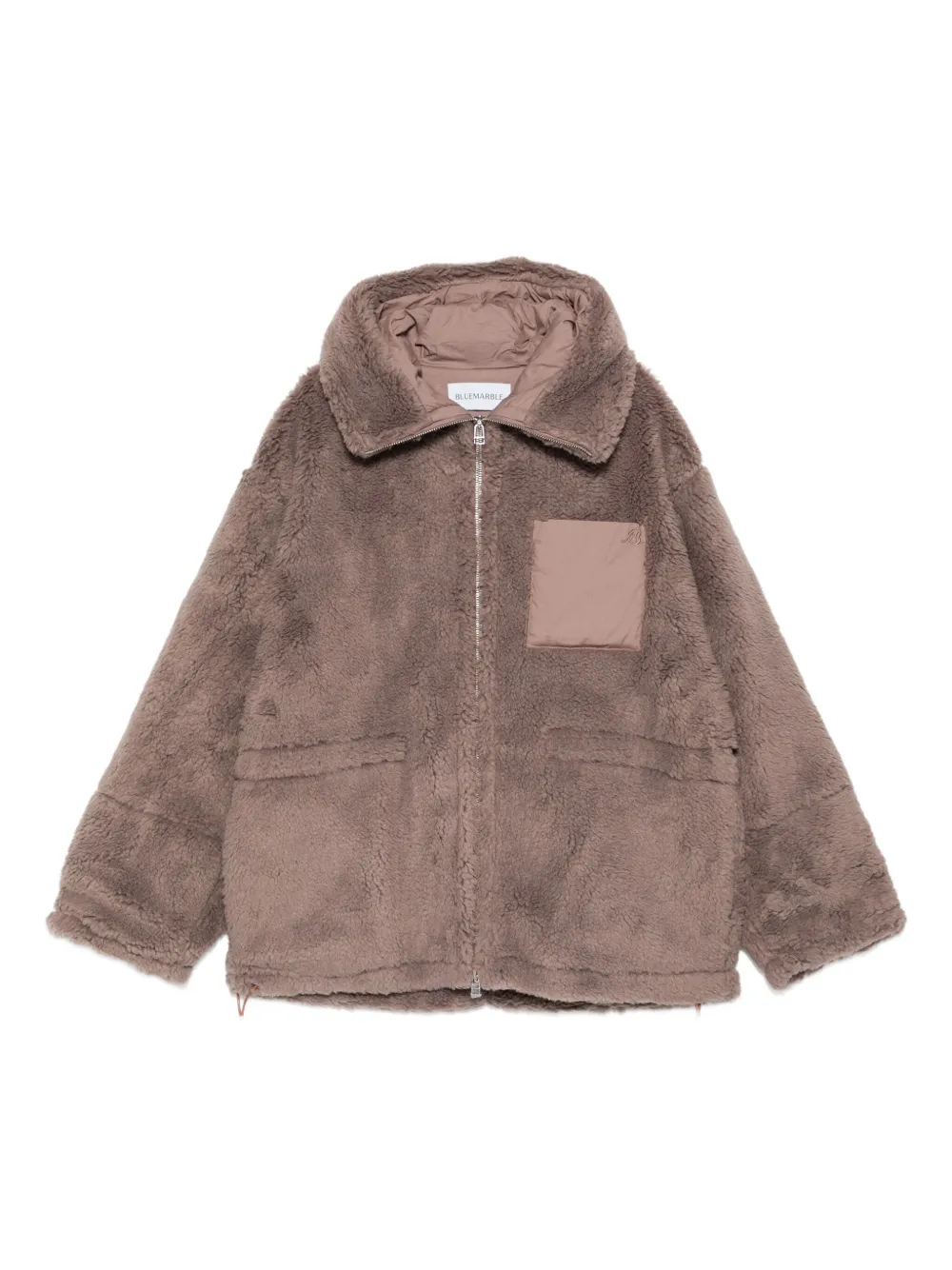 BLUEMARBLE faux-fur zip coat | Brown | Image 1