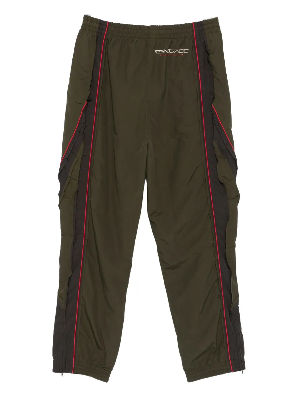 Martine Rose layered panel track pants - Groen