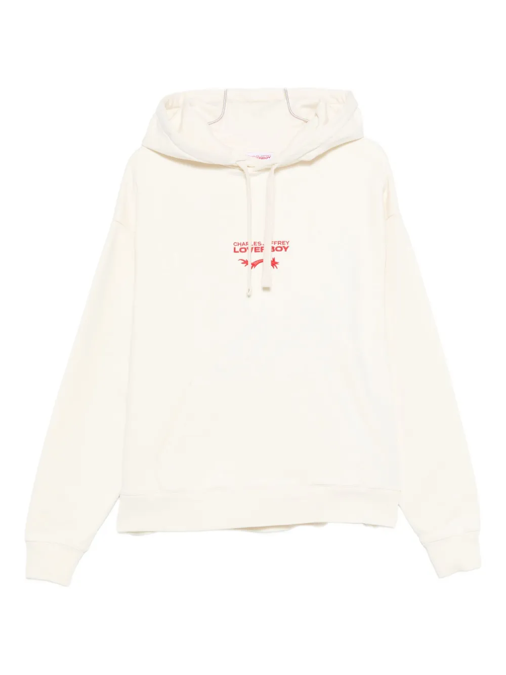 Charles Jeffrey Loverboy Logo-embroidered Hoodie In White