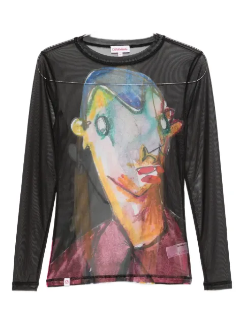 Charles Jeffrey Loverboy Powermesh long-sleeve T-shirt