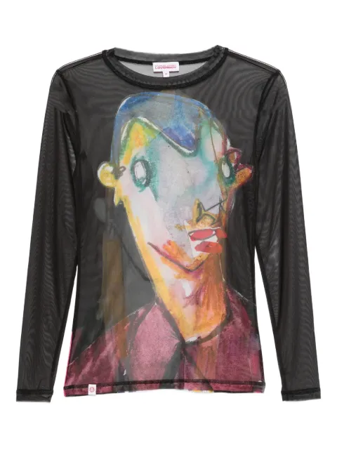 Charles Jeffrey Loverboy Powermesh long-sleeve T-shirt