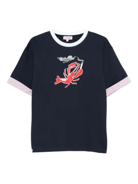 Charles Jeffrey Loverboy Turn Up lobster-print T-shirt 
