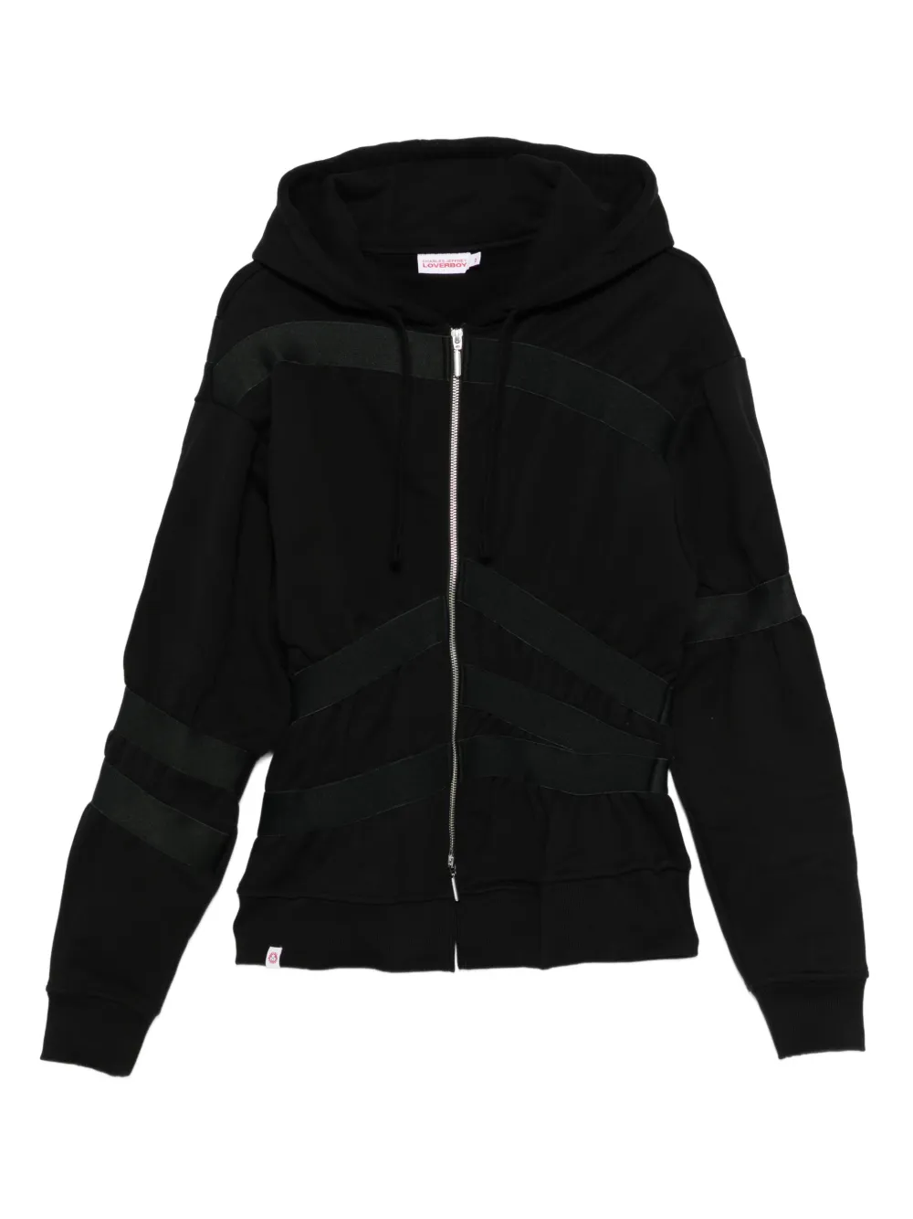 Charles Jeffrey Loverboy zip-up hooded jacket | Black | Image 1