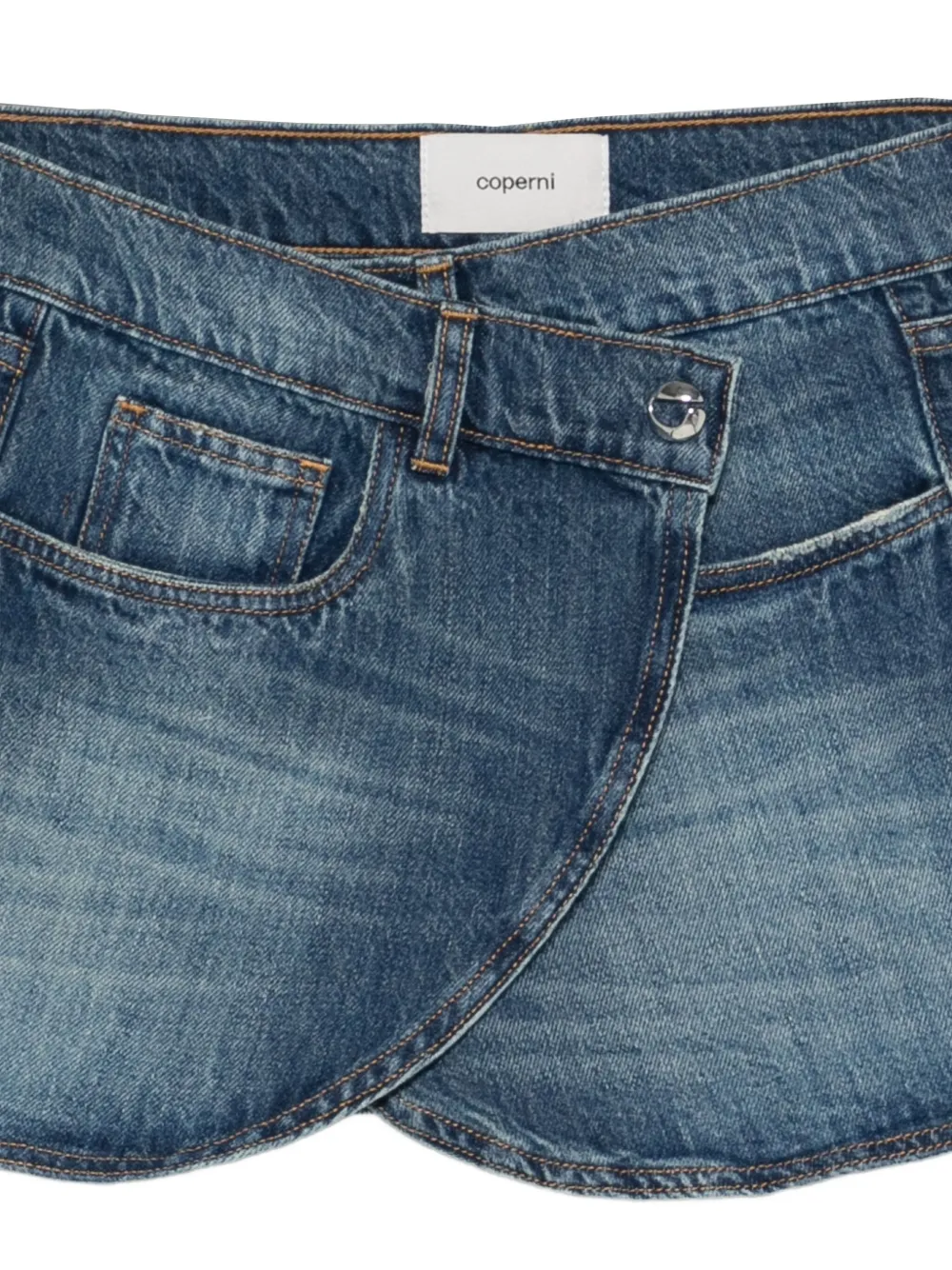 Coperni Denim wikkelrok Blauw