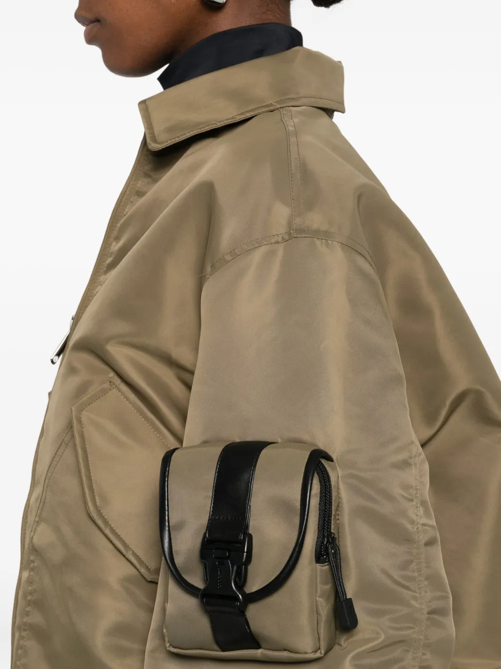 Coperni Pocket-detail Bomber Jacket In Green