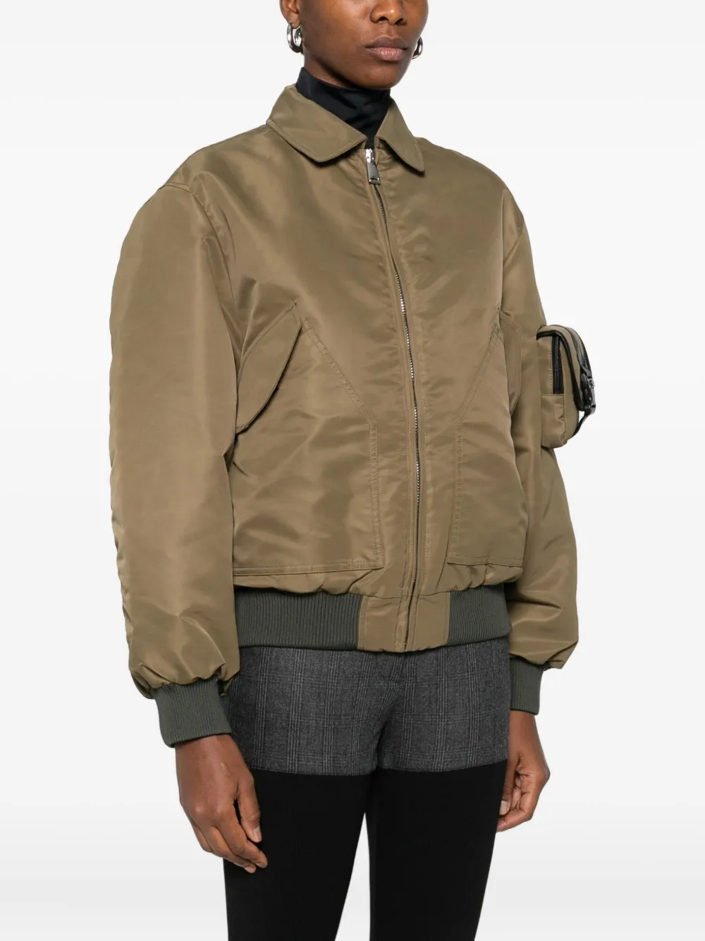 Coperni Pocket-detail Bomber Jacket In Green