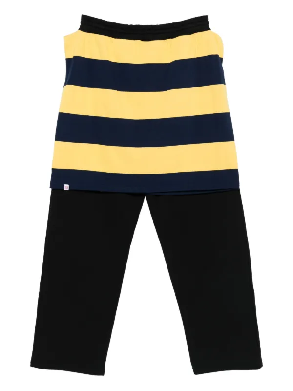 Charles Jeffrey Loverboy stripe-overlay Track Pants | Black | FARFETCH