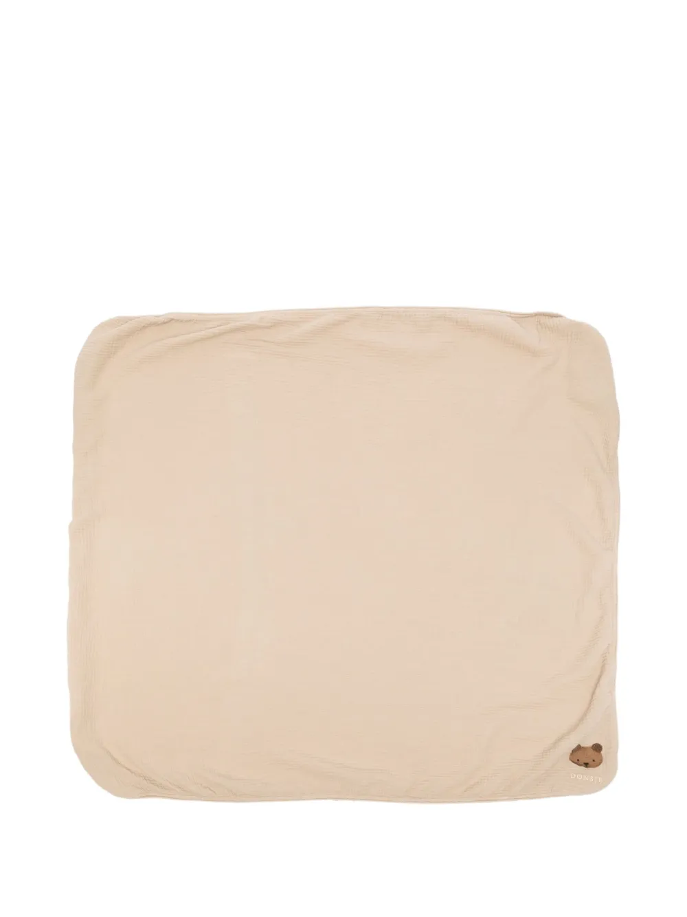 Donsje Bear-embroidered Blanket In Neutral