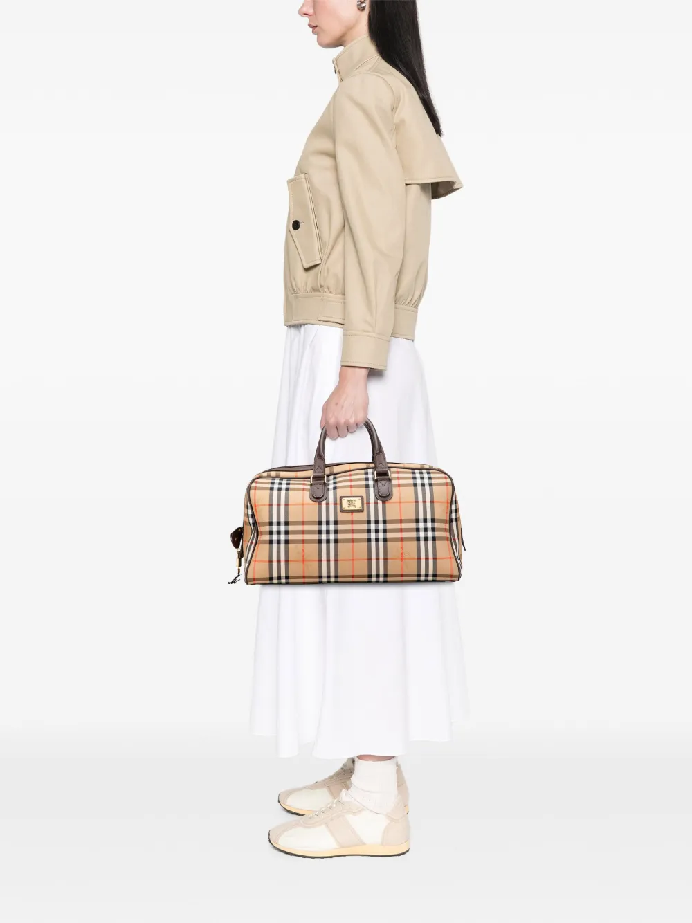 Burberry Pre-Owned 20th Century Haymarket Check Canvas travel bag | Pre-Owned | Image 2