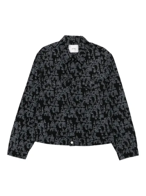 Arte Antwerp graphic-print denim jacket