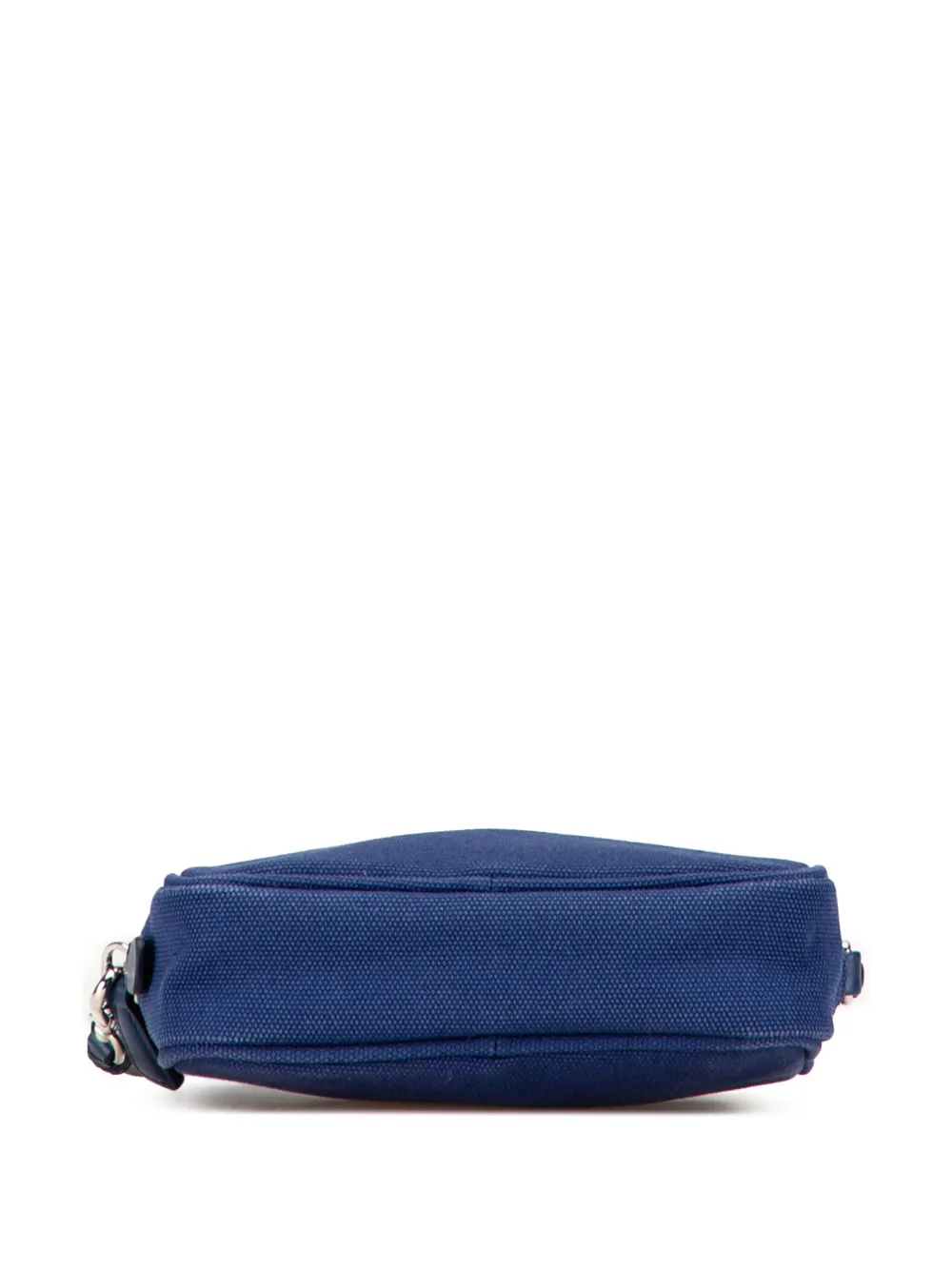 Pre-owned Prada 2000-2025 Canvas Canapa Pouch In Blue