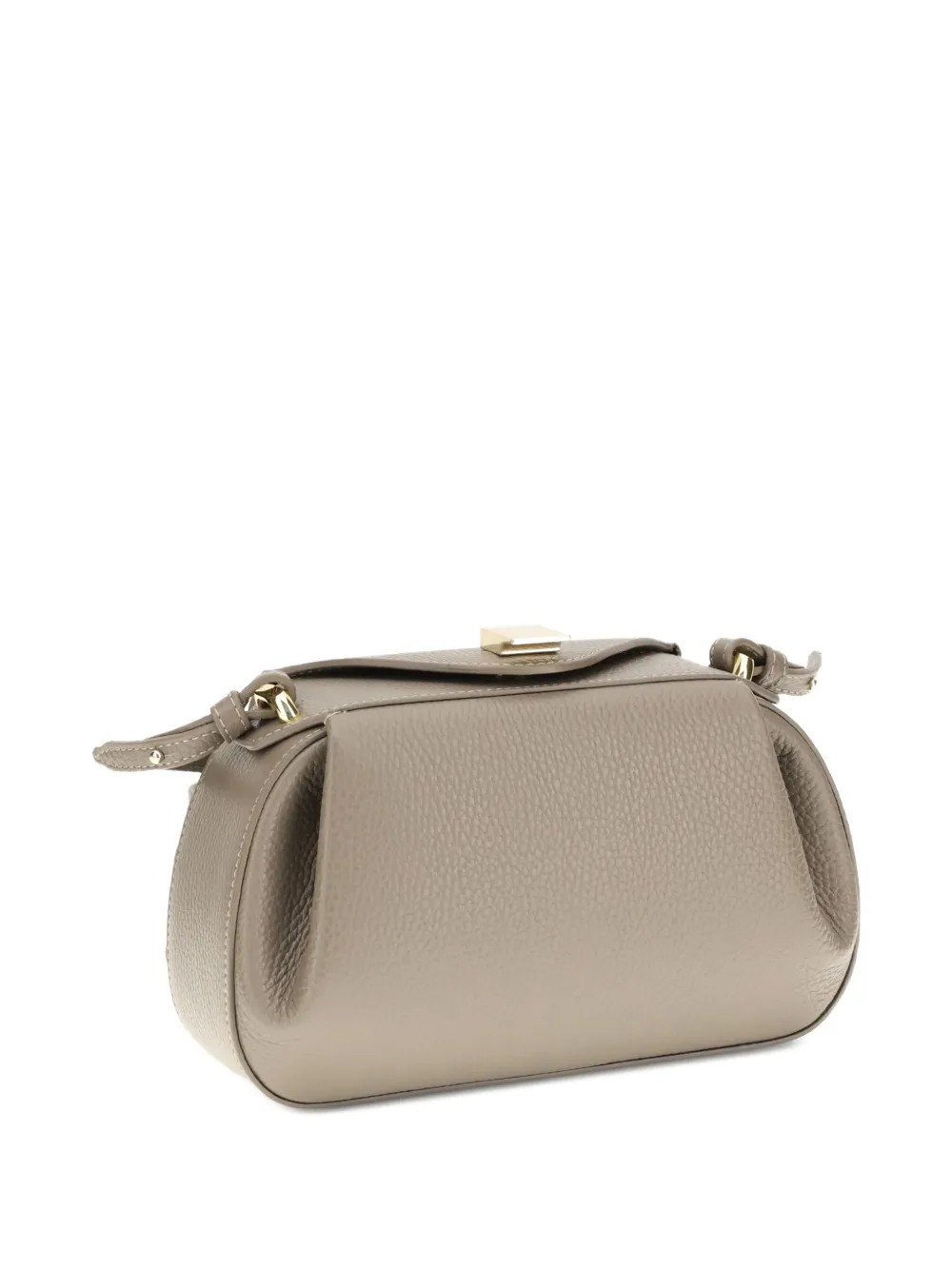 Yuzefi small Oyster pleated magnet-closure shoulder bag - Beige