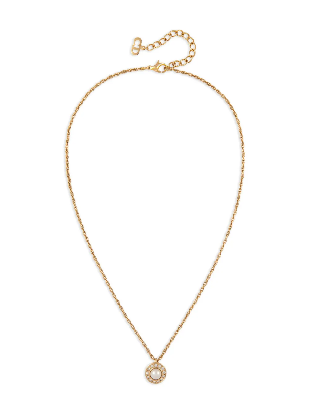 Christian Dior Pre-Owned 1980s pearl-embellished necklace earring set | Image 2