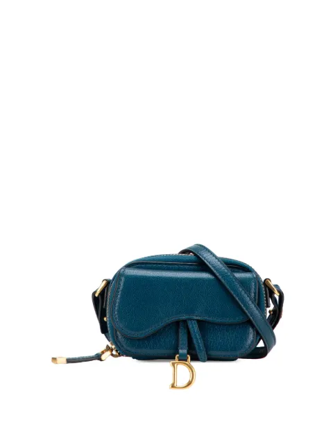 Christian Dior Pre-Owned 2021 Mini Goatskin Saddle Pouch crossbody bag