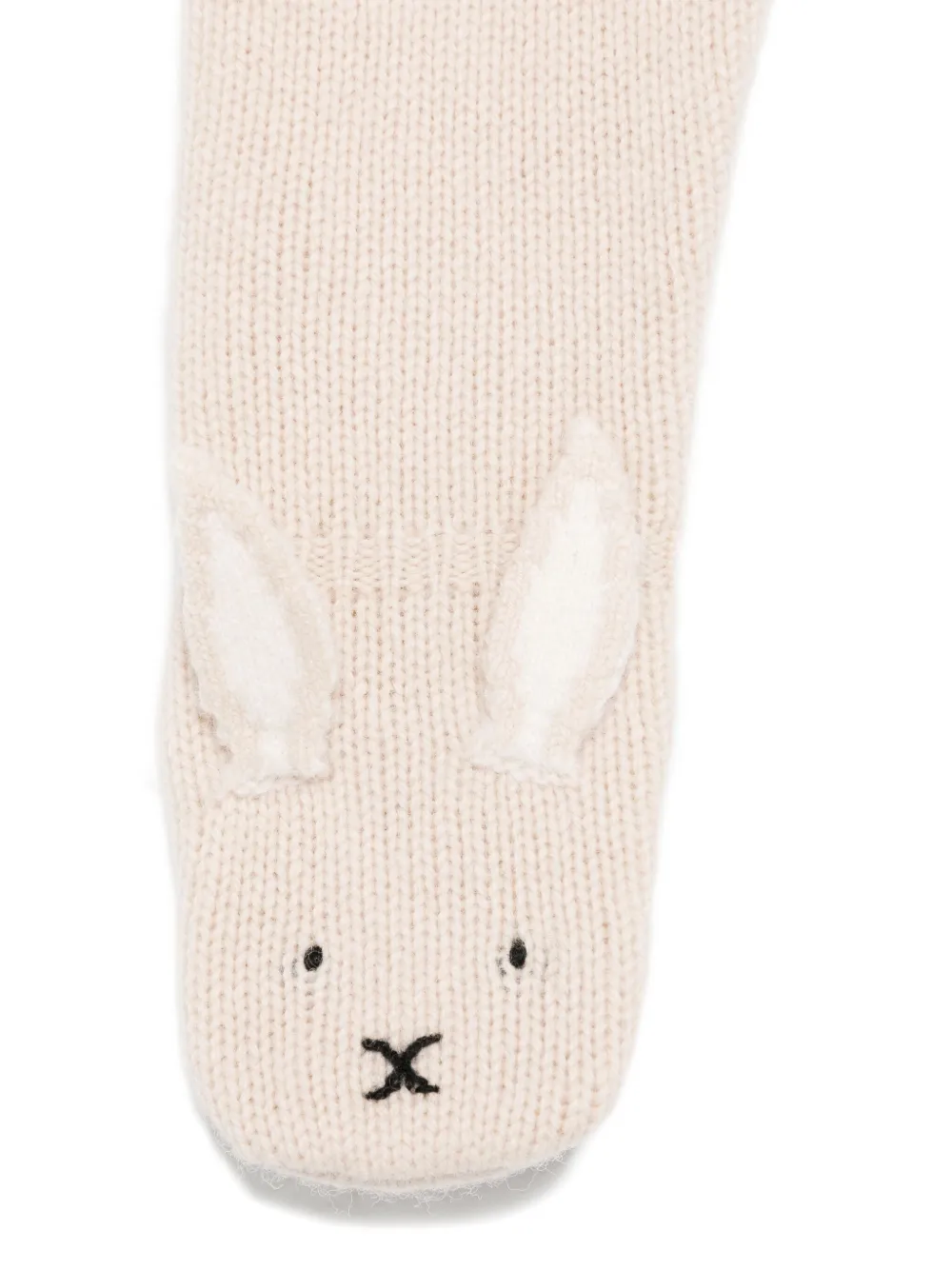 Donsje Gebreide broek met konijnenoren Beige