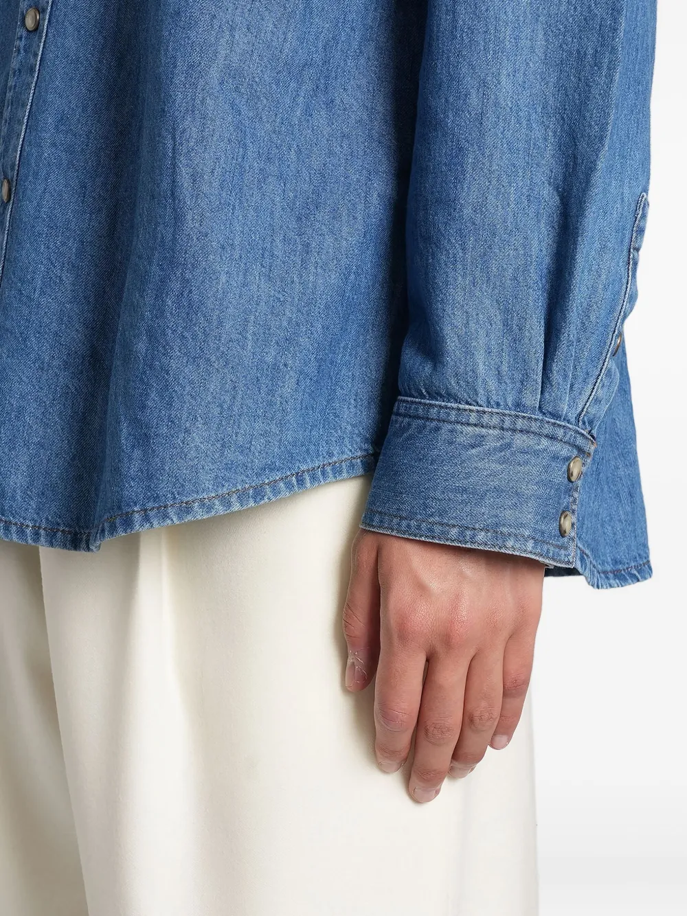 Lardini Denim overhemd Blauw