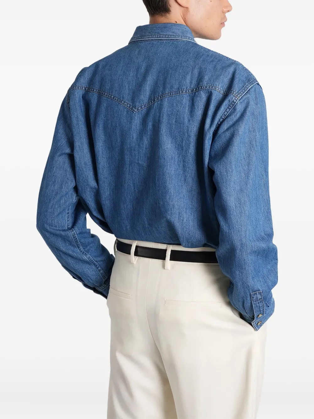 Lardini Denim overhemd Blauw