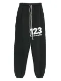 RRR123 logo-print track pants - Black