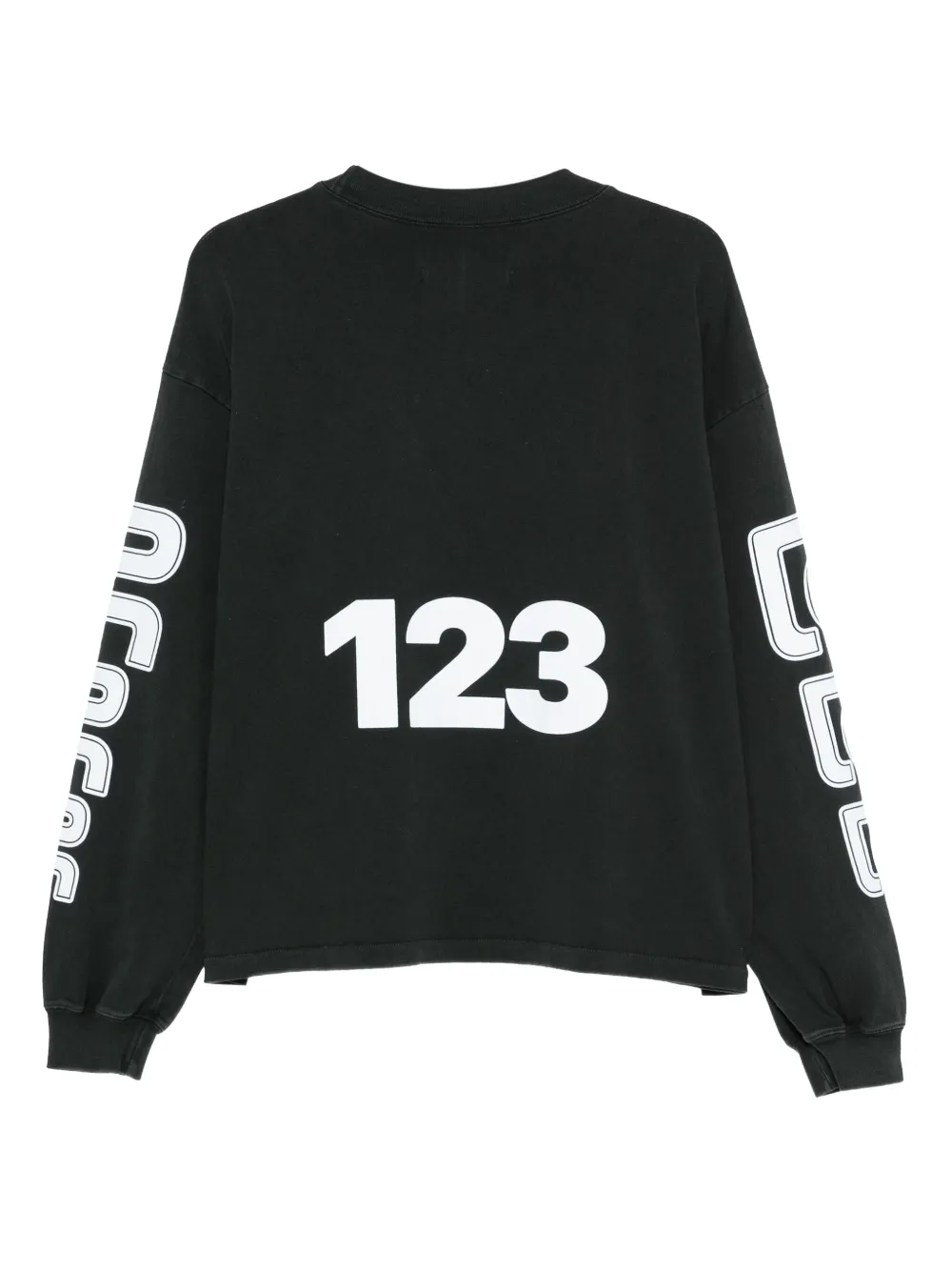 RRR123 logo-print sweatshirt - Zwart