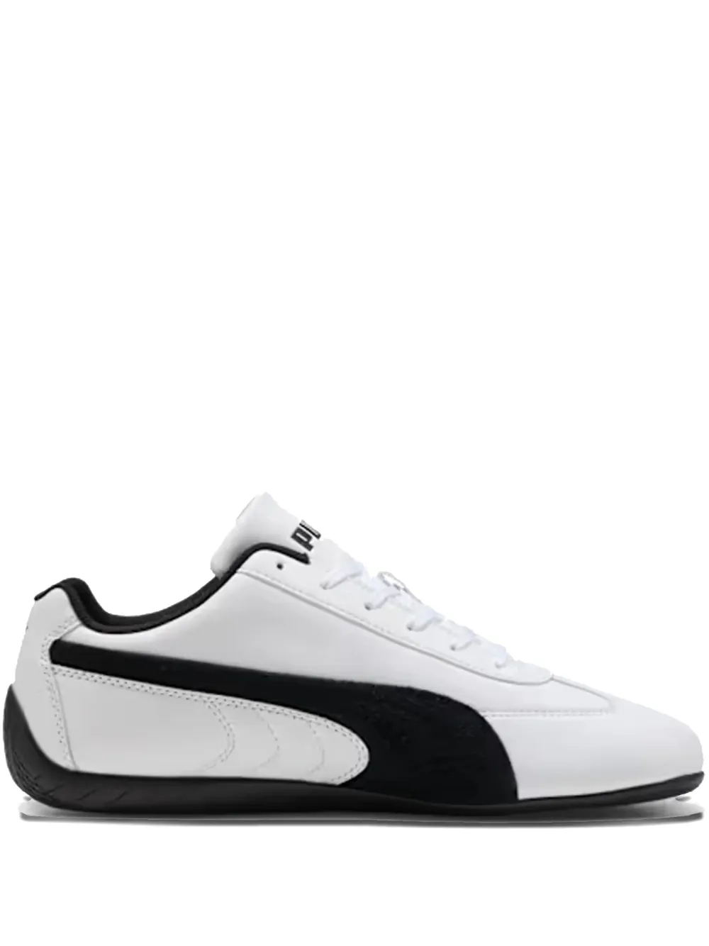 PUMA Speedcar leather lace-up sneakers White