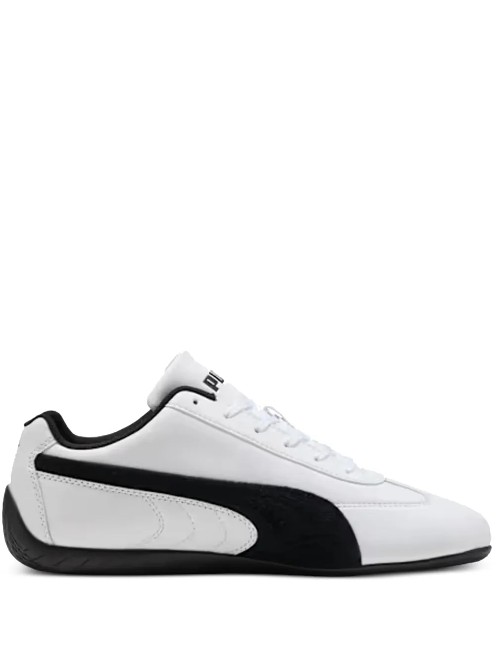 PUMA Speedcar leather lace-up sneakers White